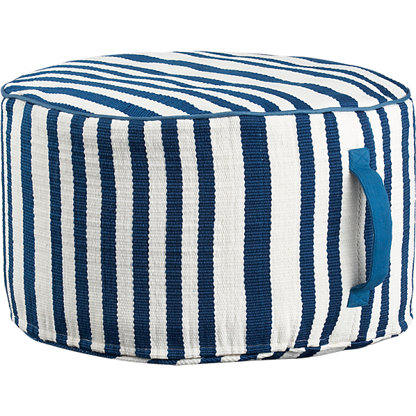 StripeWovenPoufSwoonS13