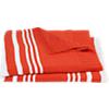 striped orange throw