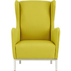 study wingback chair in wheatgrass.