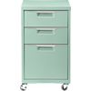 TPS mint file cabinet. 15.5"Wx19.75"Dx27.25"H