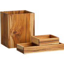 teak bath accessories
