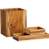 teak bath accessories