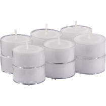clear-cupped tealight candles set of 12