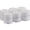 set of 12 clear-cupped tealight candles