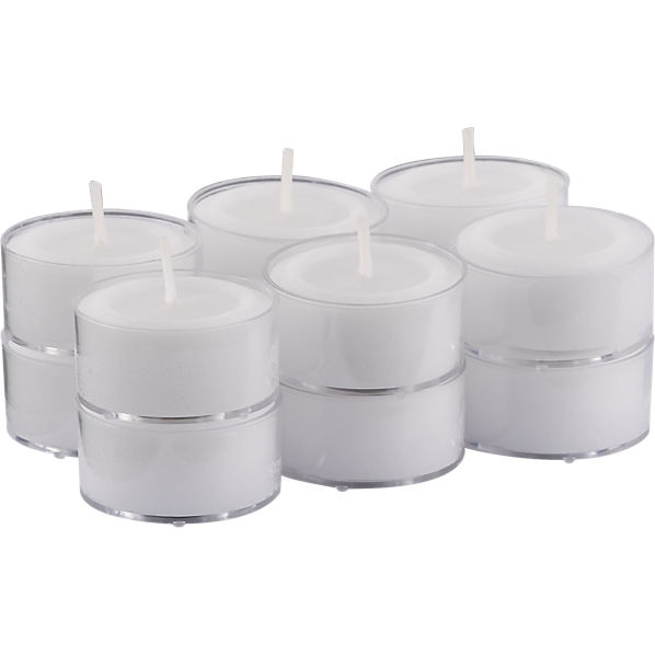 TealightCandlesClearCupS8