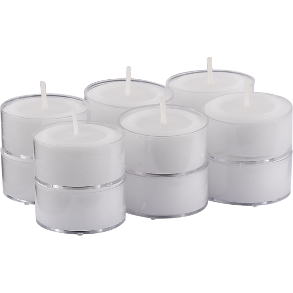 TealightCandlesClearCupS8
