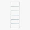 tesso 84" wall mounted bookcase. 28"Wx10"Dx84"H
