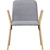 thesi chair in heather grey. overall: 25"Wx20"Dx33"Hseat: 18.5"H