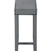 torino grey side table. 12"Wx20"Dx24"H