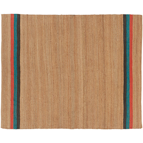 tri stripe jute rug 8'x10' CB2