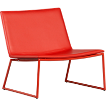 triumph red lounge chair