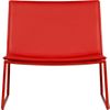 triumph lounge chair in red. overall: 29"Wx27"Dx27"Hseat: 14"H seat