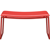 triumph red ottoman