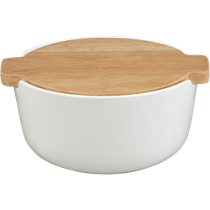 tuck bowl with wood lid
