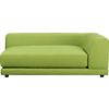 uno kiwi right arm sofa.overall: 65"Wx48"Dx24"Hinterior seat: 54"Wx35"Dx17"H