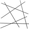 unparallel wall hanging. 46"Wx2"Dx48"H