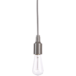 utility graphite pendant light (with bulb)