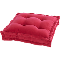 velvet berry 23" floor cushion