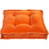velvet orange 23" floor pillow
