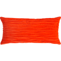 velvet twist orange 23"x11" pillow