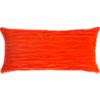 velvet twist orange 23"x11" pillow