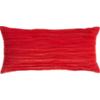 velvet twist red 23"x11" pillow