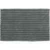 vertical stripe grey bath rug.