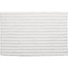 vertical stripe white bath rug.