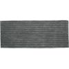 vertical stripe grey bath runner.