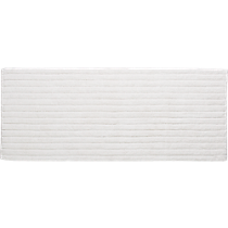 vertical stripe white bath runner