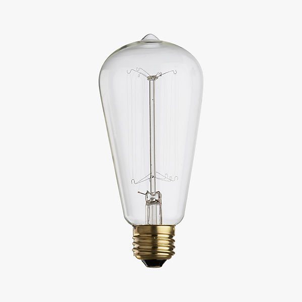 vintage filament 60W light bulb CB2