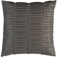 vinyl grey 16" pillow