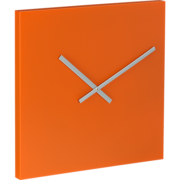 WallClockSqOrangeAVF12