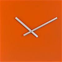 square orange 20" wall clock