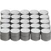 set of 50 aluminum-cupped tealight candles