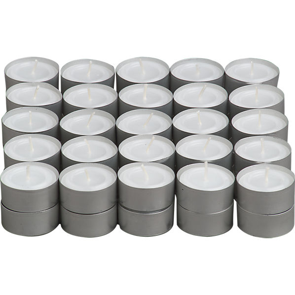 WhiteTeaLightsSet50