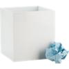 white wastecan