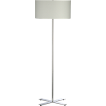 x chrome floor lamp