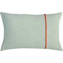 zipper mint 18"x12" pillow