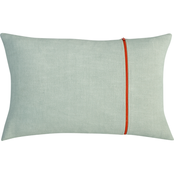 ZipperPillowMint12x18inS13