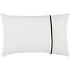 zipper white pillow.