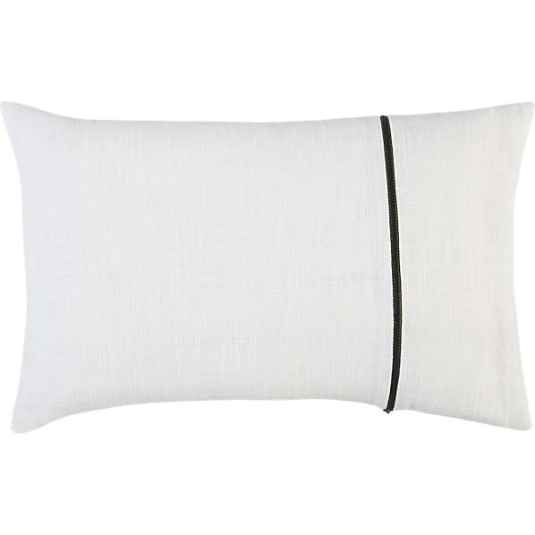 ZipperPillowWhite12x18inS13