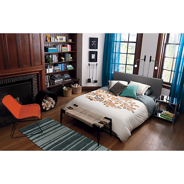 façade grey bed CB2